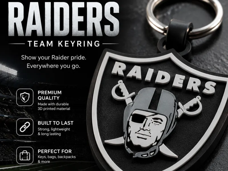 RAIDERS NFL TEAM Keyring - NFL Team Key Chain