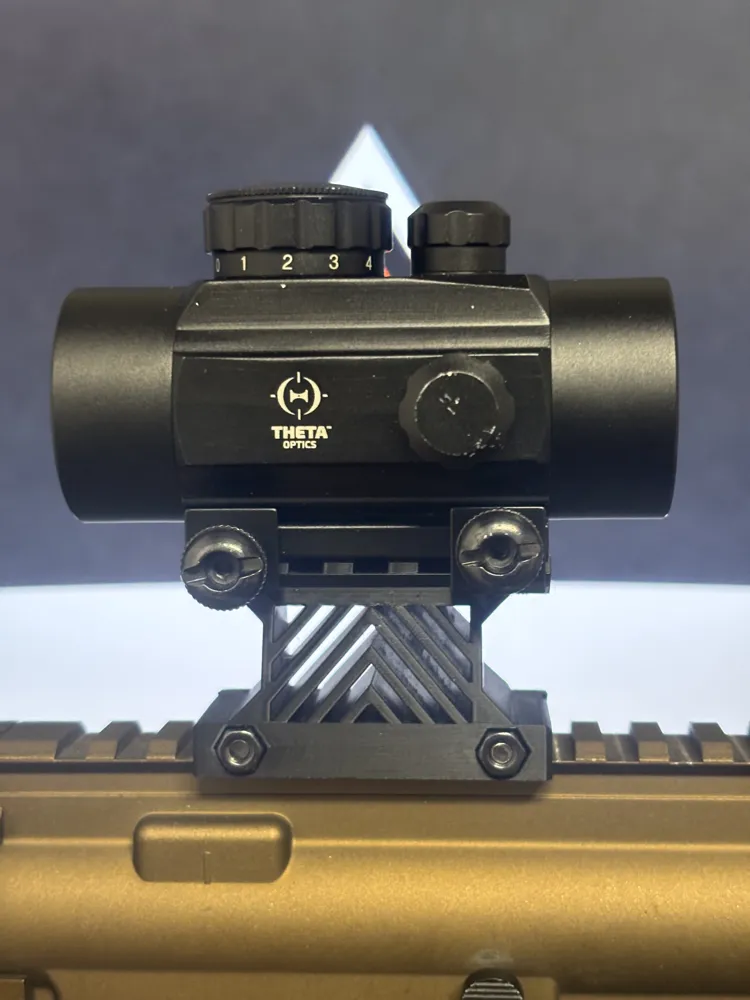 Red Dot Picatinny Riser 58x36 mm - Free 3D Print Model - MakerWorld