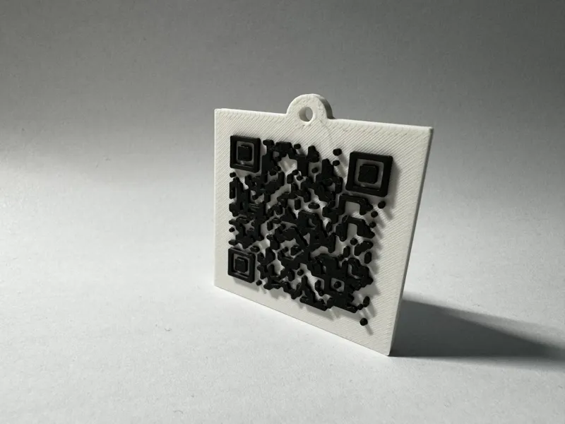 Rick Roll QR code keychain no ADS