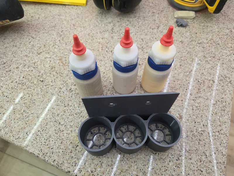Inverted Glue Bottle Holder for Rockler