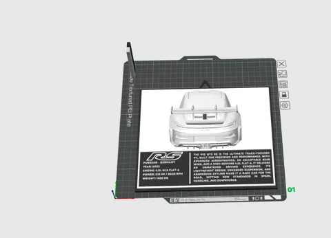Porsche 911 (992) GT3 RS – Wall Art view 4