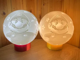 Mario & Luigi Lithophane Lamp (MH001 LED Insert)