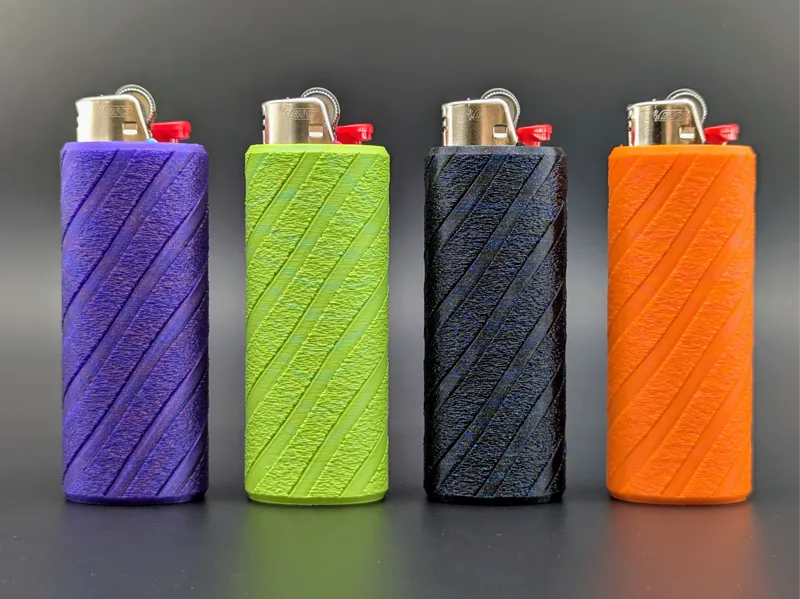 Spiral Textured Bic Lighter Sleeve