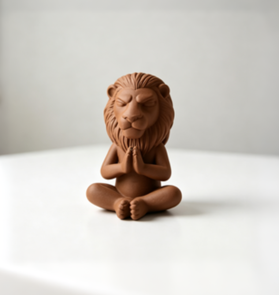 Miniatura 3 do modelo 3D Grumpy Zen Lion