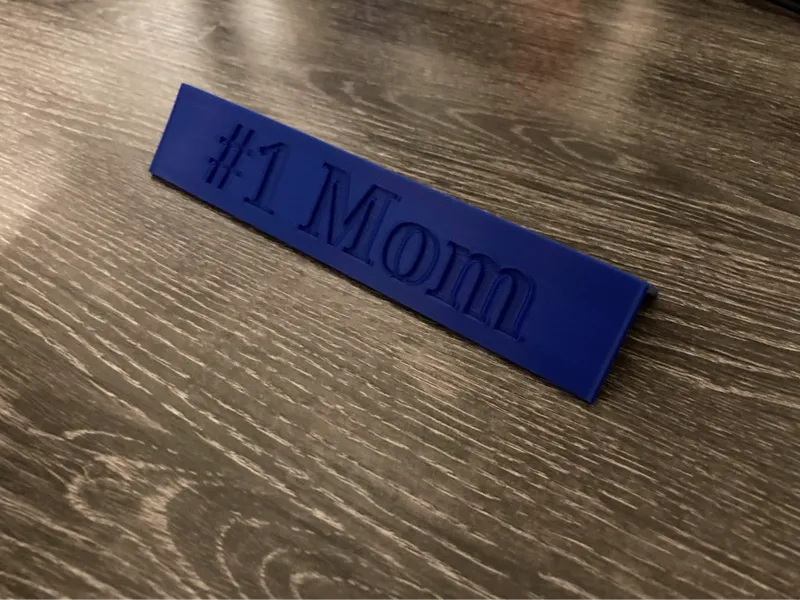 Number One Mom Nameplate