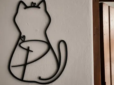 Cat wall adorable