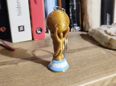 World Cup Keychain Argentina colors
