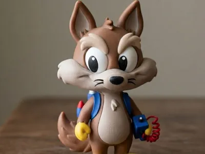 Cute baby Coyote from Looney Tunes