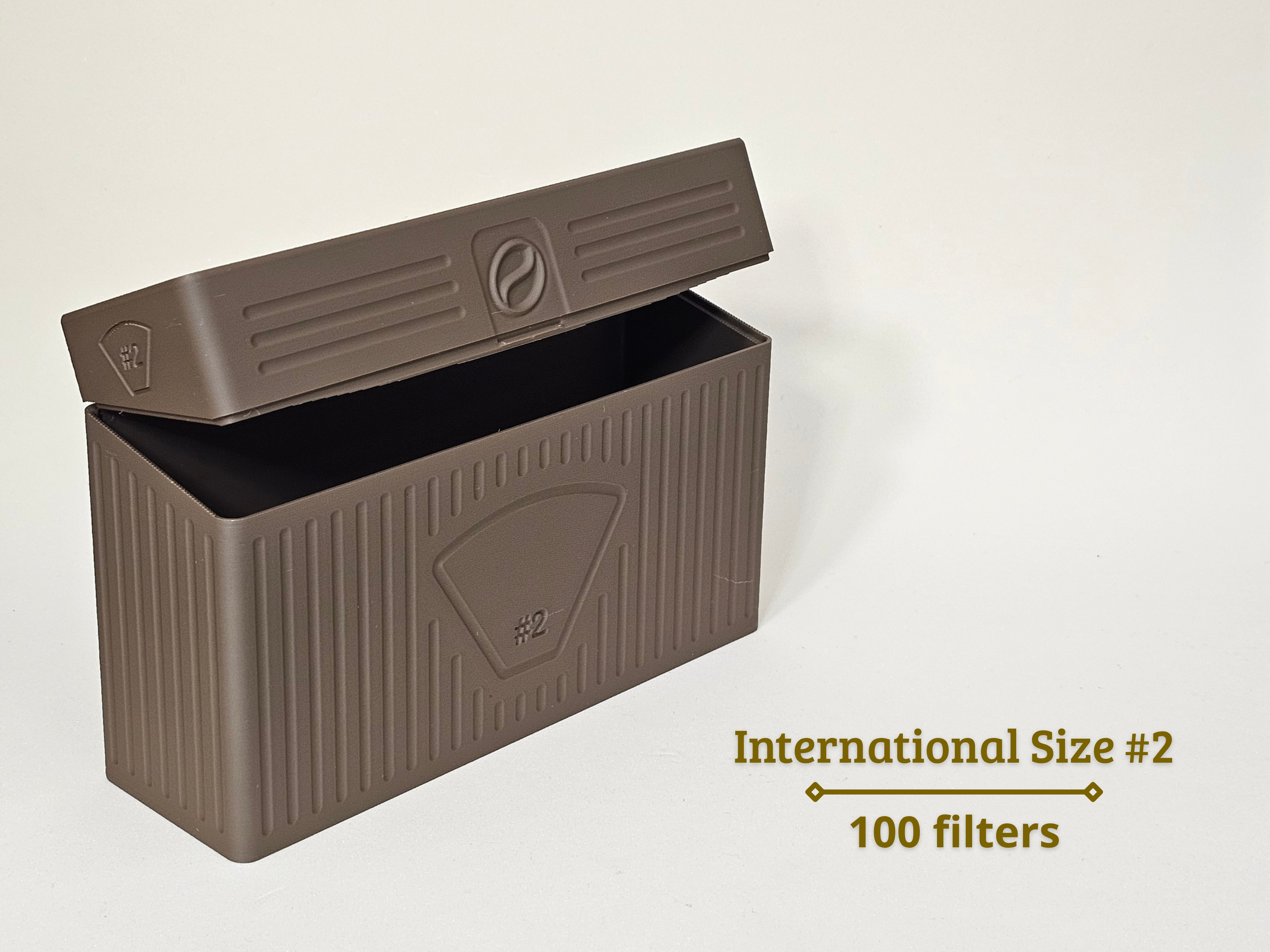 Miniatura 3 do modelo 3D FilterBox – Coffee Filter Storage Case