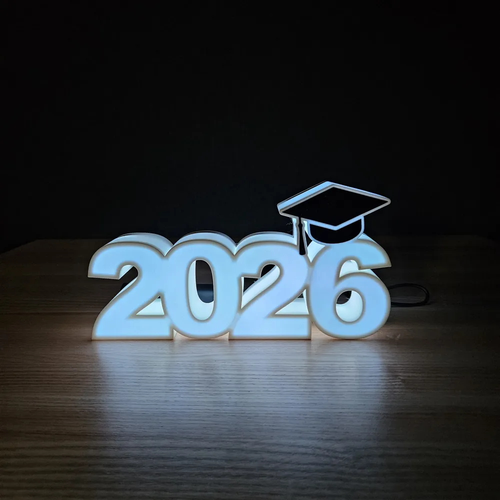 Graduation Led Design Graduation 2026 led light - Free 3D Print Model - MakerWorld