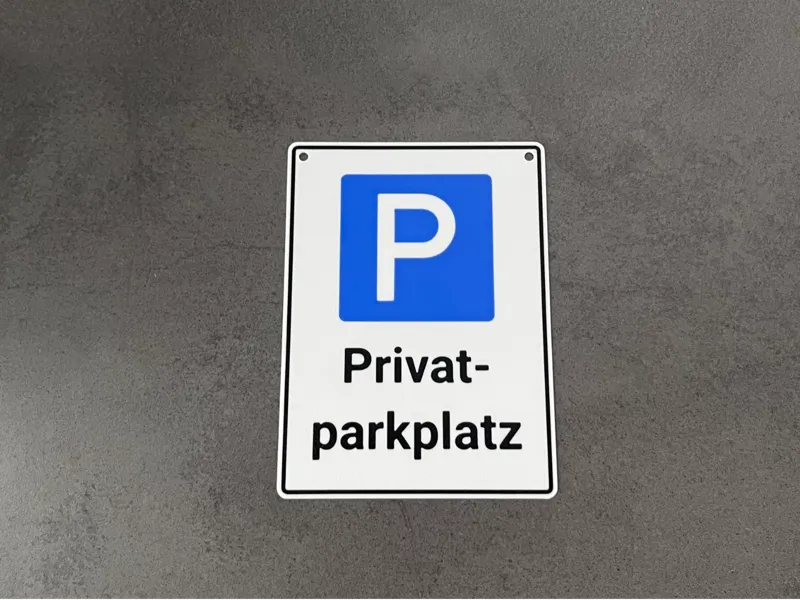 Parkplatzschild Privatparkplatz