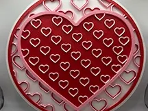 Dimensional Mosaic Hearts #1