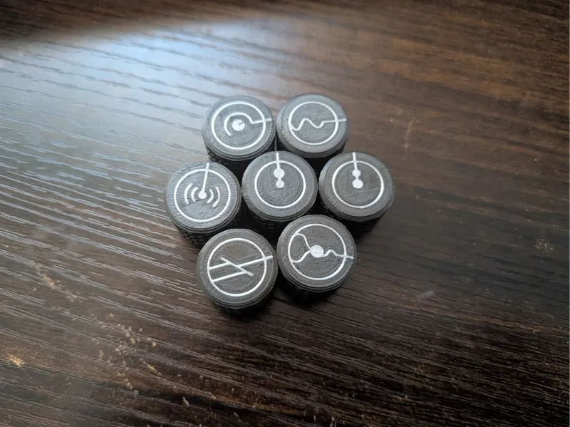 Stylised Guitar Knobs
