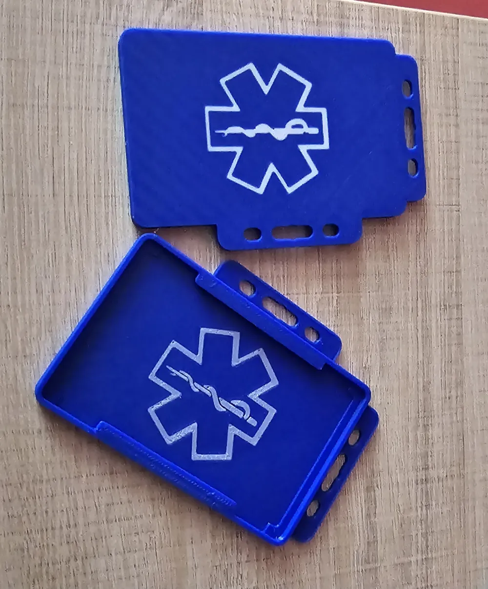 Portatarjetas de identificación de EMS - Modelo de impresión 3D ...