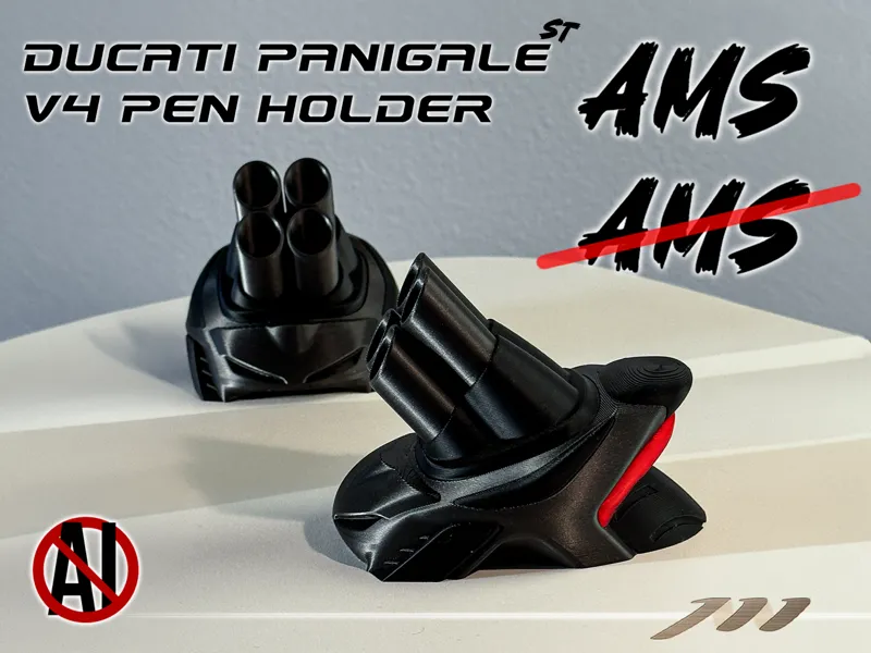 Ducati Panigale V4 Style Quad Pen Holder