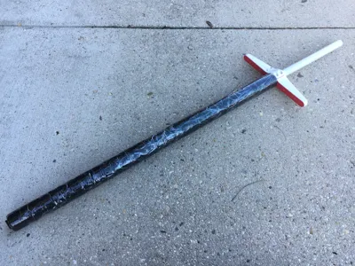 PVC Pipe Sword Cross Guard
