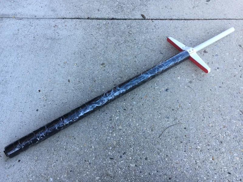 PVC Pipe Sword Cross Guard