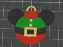 Mickey Ornament Keychain or Earrings