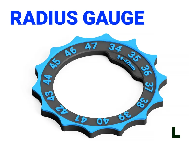 Diameter / Radius Gauge - Metric 34-47mm (L)
