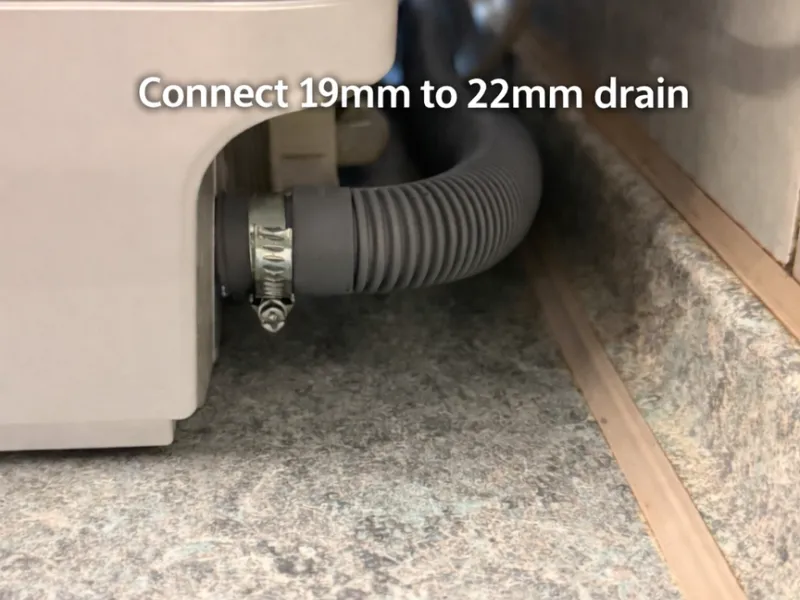 19mm to 22mm Drain Hose Adapter Dishwasher Washing