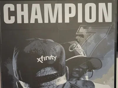 Justin Allgaier and Dale Jr Champions