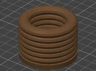 Small Wavy Plant Pot (X4)
