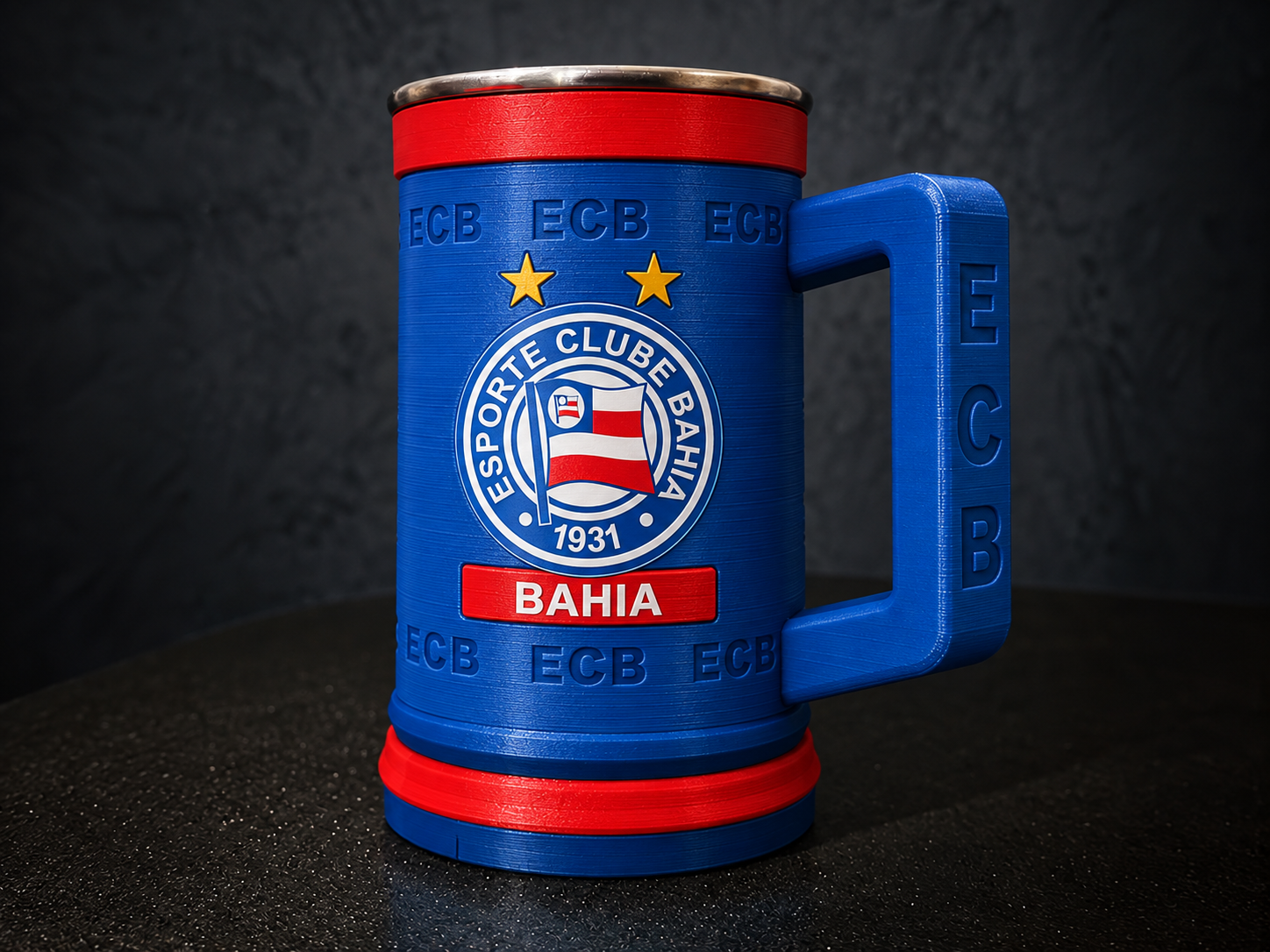 Caneca Bahia – Orgulho Tricolor 3D model