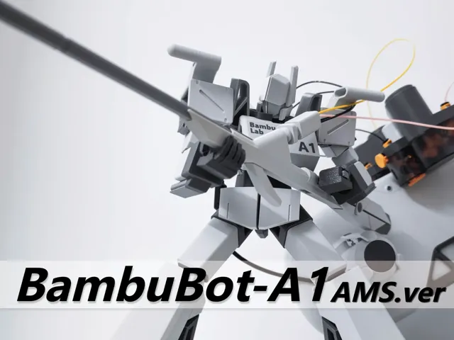 以A1为原型的机甲设计 BambuBot-A1 AMS.ver