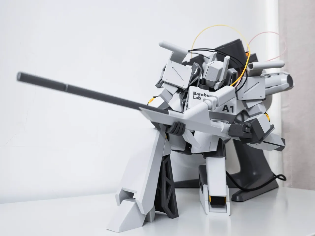 以A1为原型的机甲设计 BambuBot-A1 AMS.ver view 4