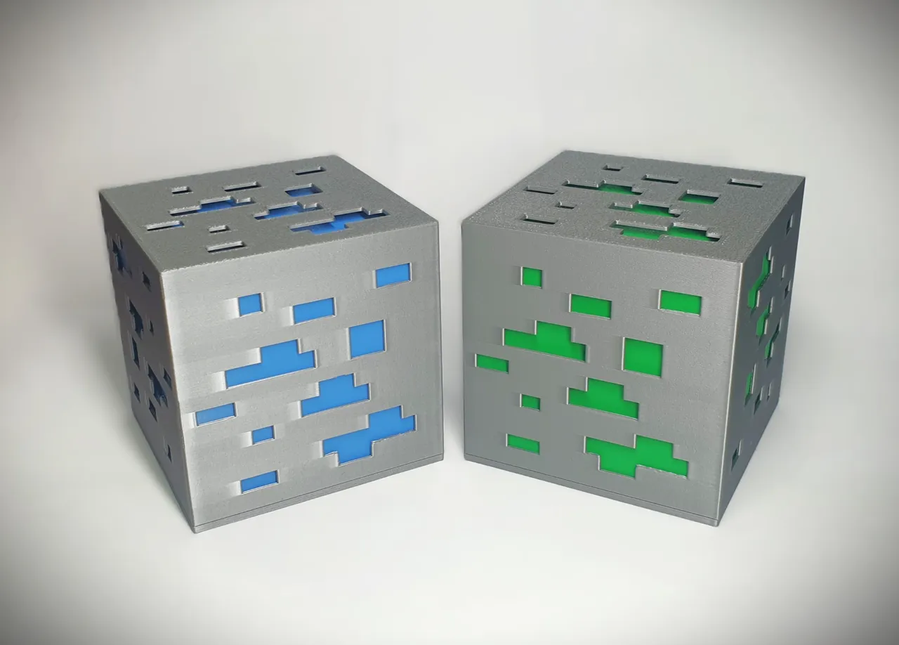 Minecraft Ore - small Tealight LED lamp (white) view 3