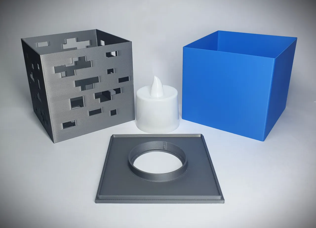 Minecraft Ore - small Tealight LED lamp (white) view 4