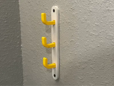 3 Hook Wall Mount