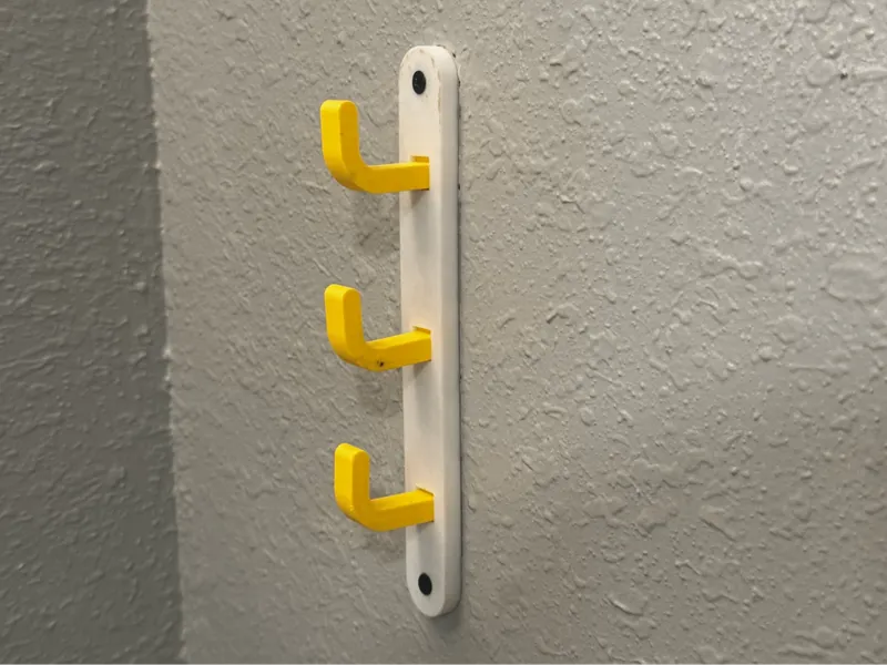 3 Hook Wall Mount