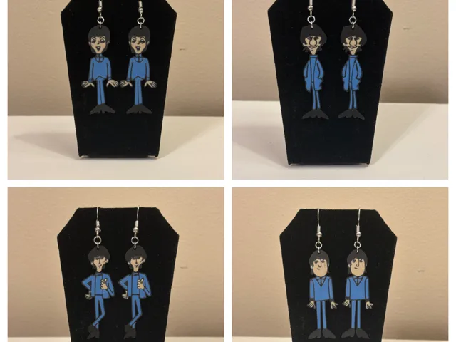 Cartoon Beatles Earrings