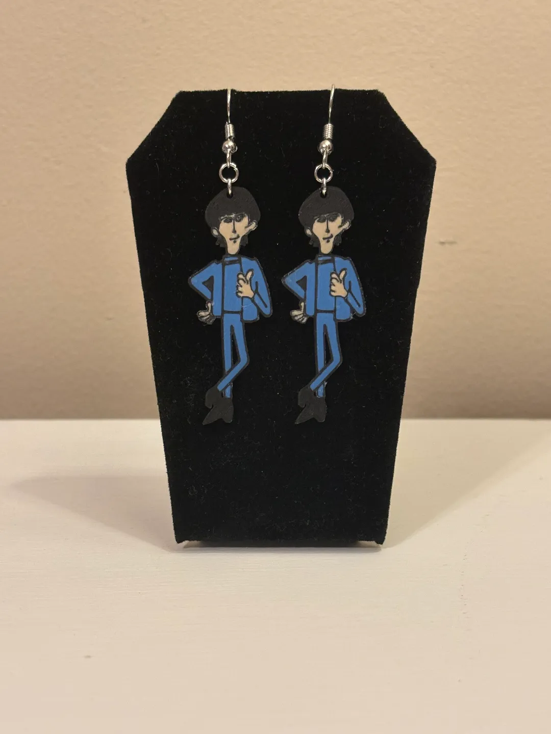 Cartoon Beatles Earrings view 2