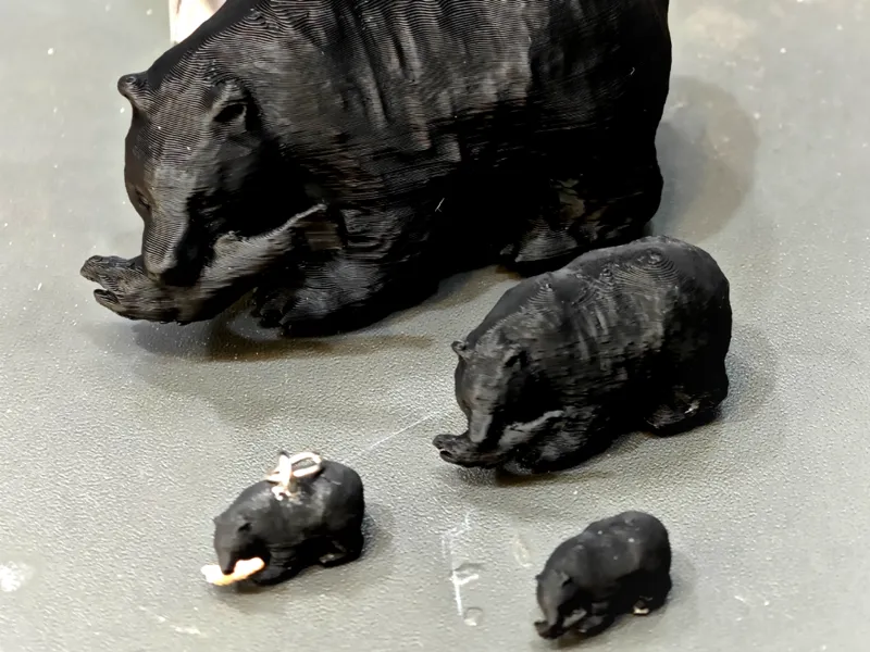 wooden bear miniature Specialty souvenirs Japan