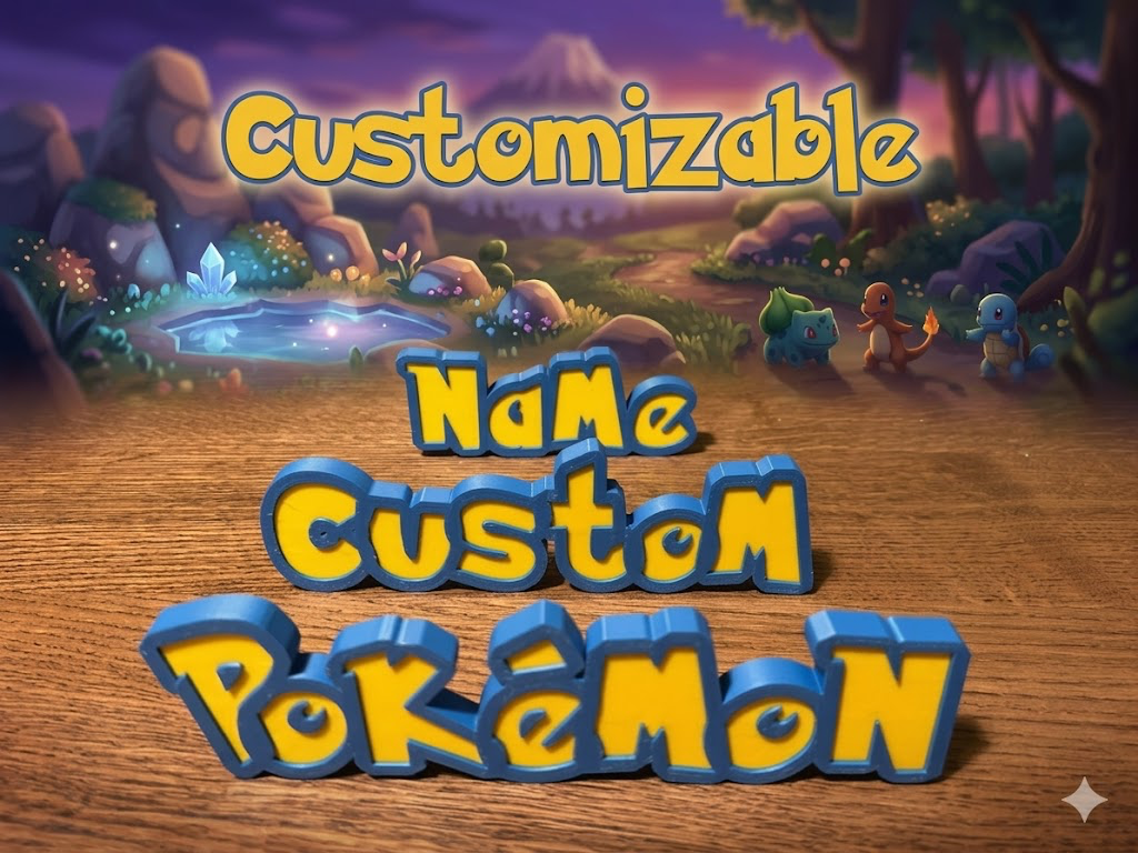 Custom Name Pokémon font 