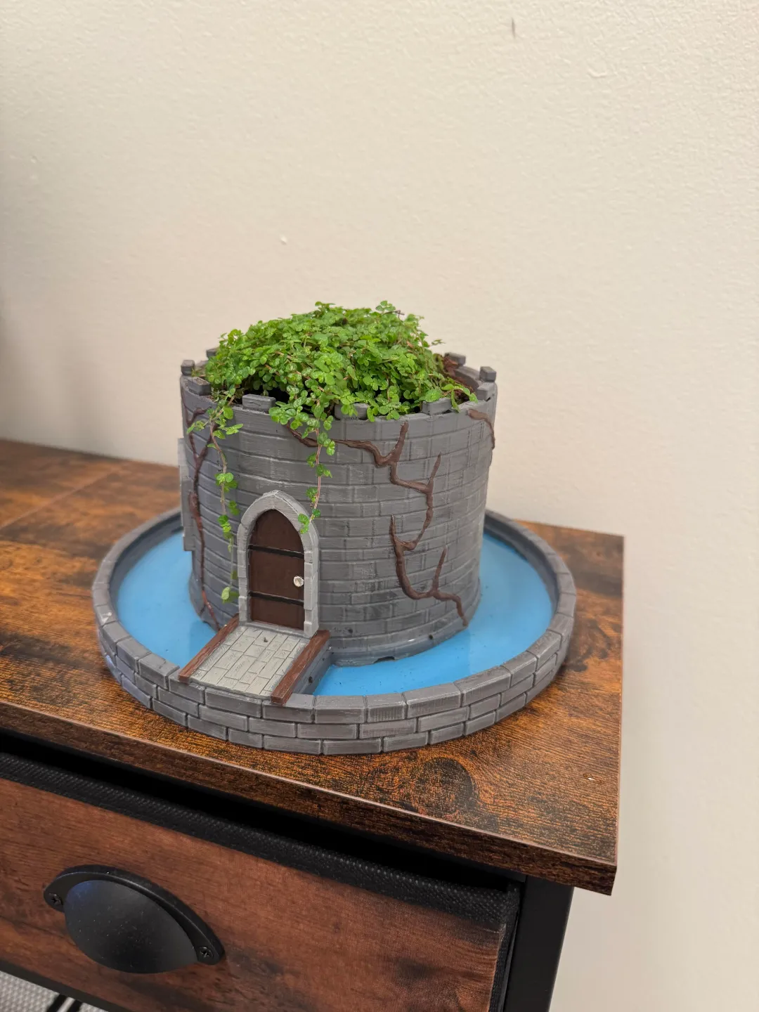 Castle Planter with Self Watering Moat view 2