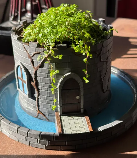 Castle Planter with Self Watering Moat