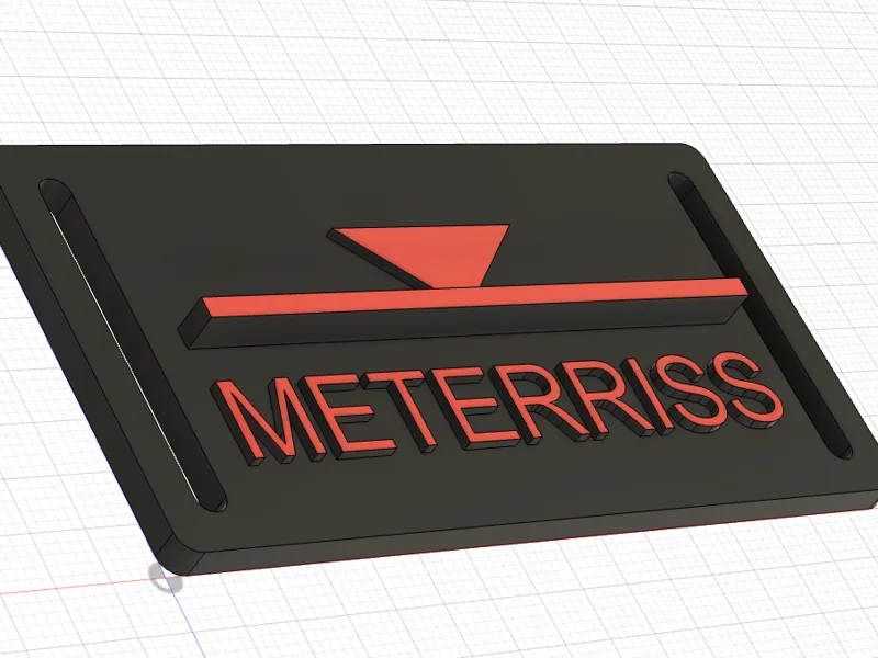 Meterriss-Plakette