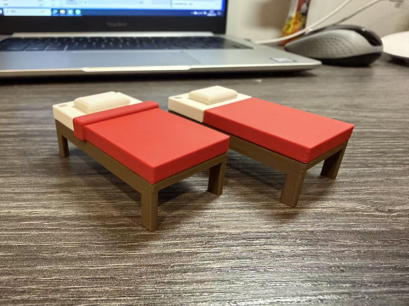 Miniatura 2 do modelo 3D Minecraft — bed — no AMS