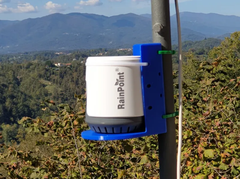 Rainpoint rain gauge holder for 3 cm poles