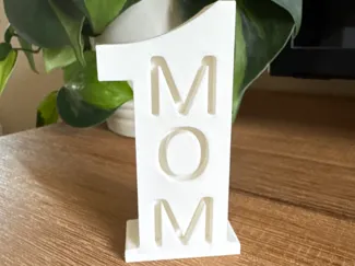 #1 Mom sign 
