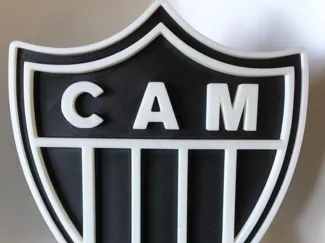 ESCUDO ATLETICO MINEIRO EM ALTO RELEVO