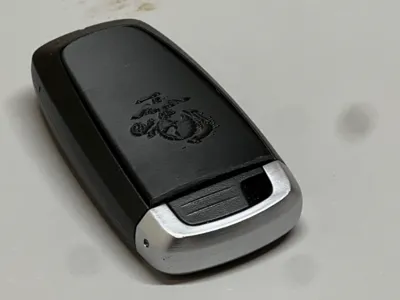 Ford keyfob battery cover with Marines logo (EGA)