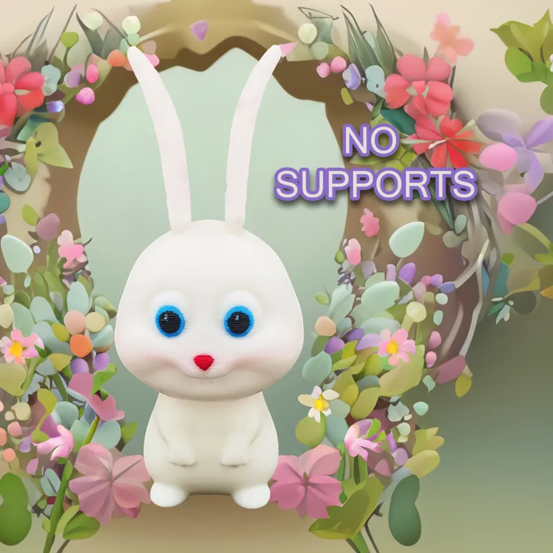 Easter Bunny Print in Place No Supports