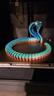 Articulated cobra snake