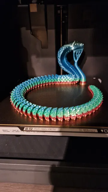 Articulated cobra snake