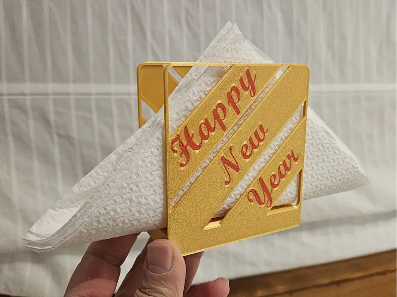 napkin holder Happy New Year