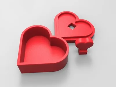 Heart jewelry box